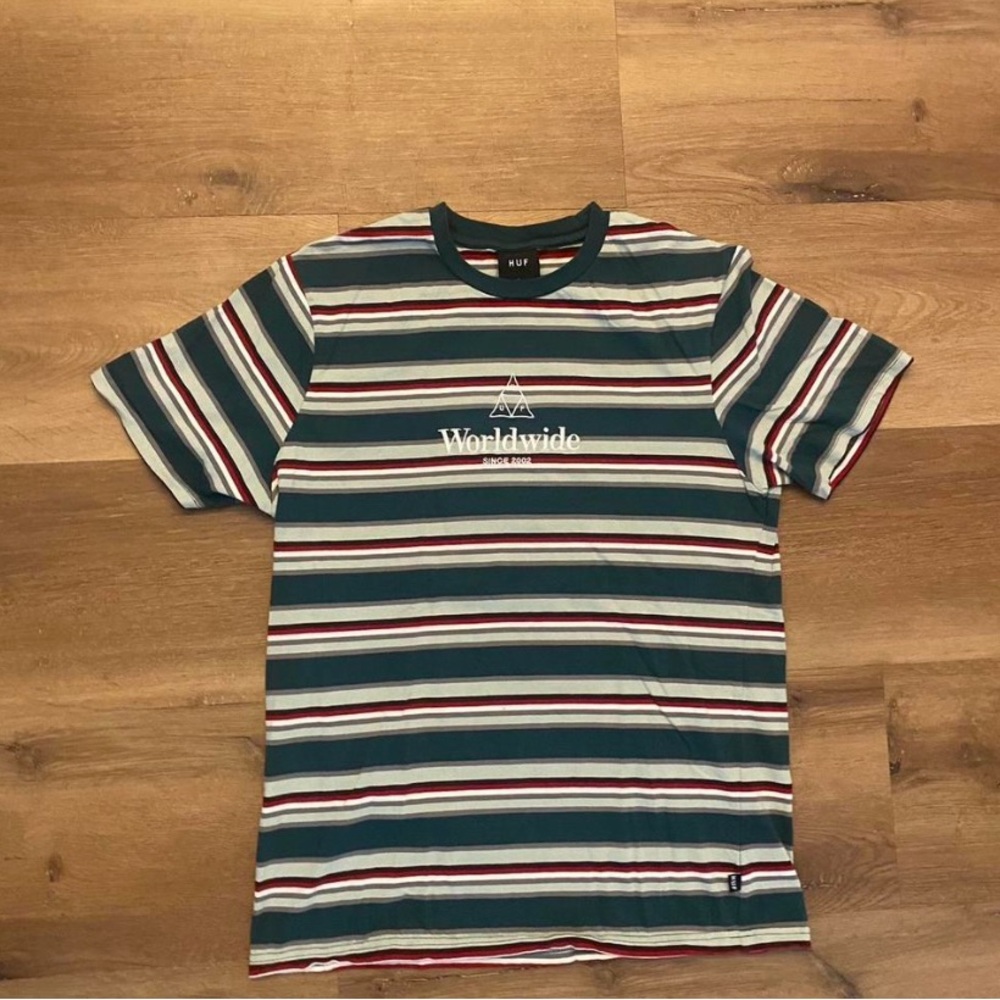 Huf striped shirt L